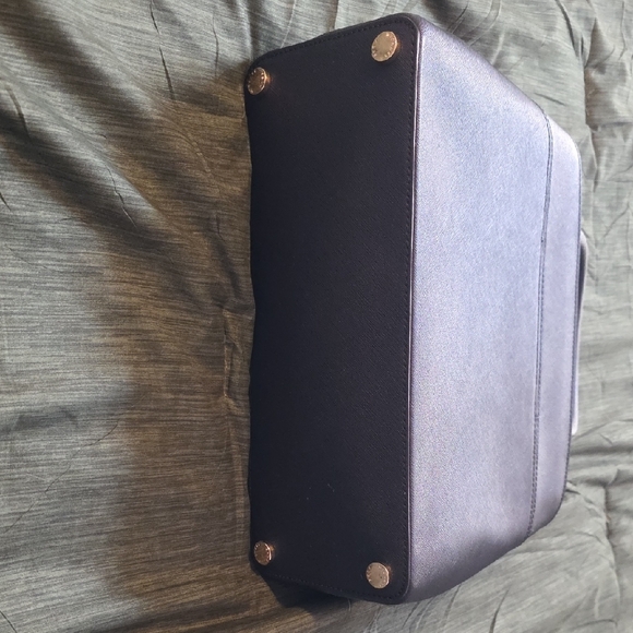 Michael Kors Black Bag with Gold Accents - Picture 3 of 4